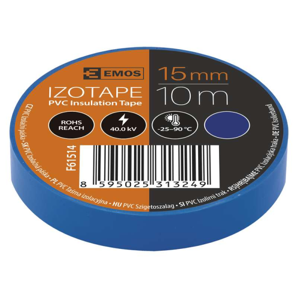 EMOS Szigetelőszalag 15mm/10méter kék 10db / csomag - Image 2